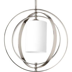 Equinox 1 Light 16 inch Polished Nickel Foyer Lantern Pendant Ceiling Light, Medium