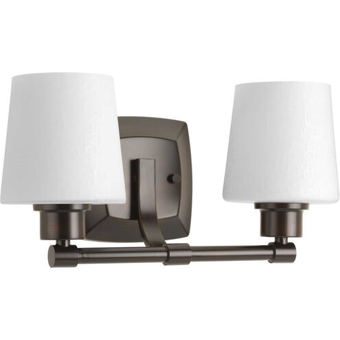 Glance 2 Light 14.5 inch Antique Bronze Bath Vanity Wall Light, Design Series