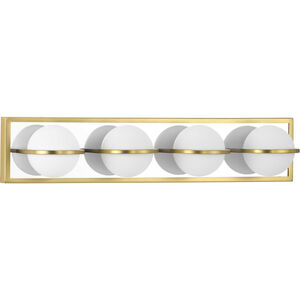Pearl LED LED 24 inch Satin Brass Bath Vanity Wall Light, Progress LED