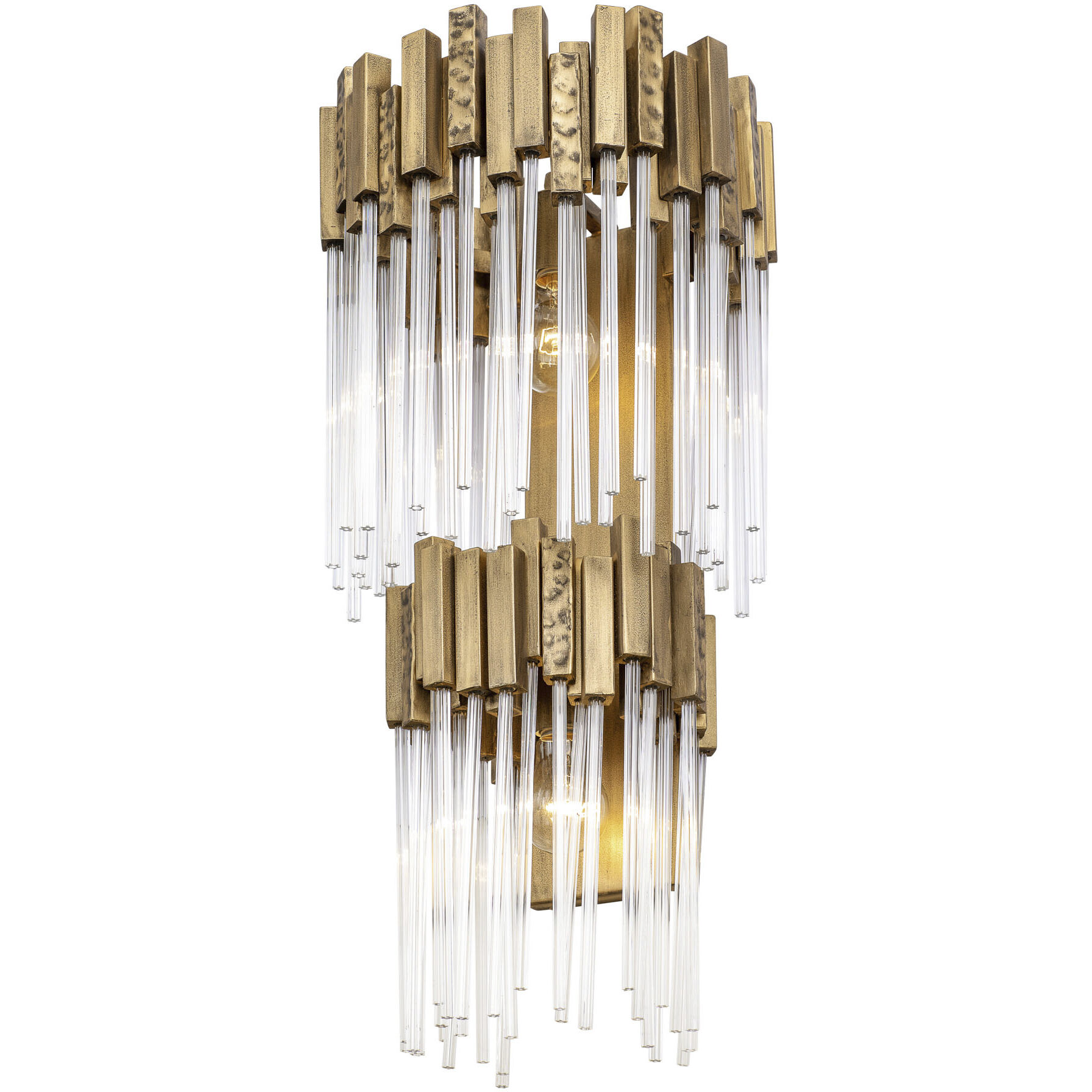 Matrix 2 Light 12.5 inch Havana Gold Wall Sconce Wall Light