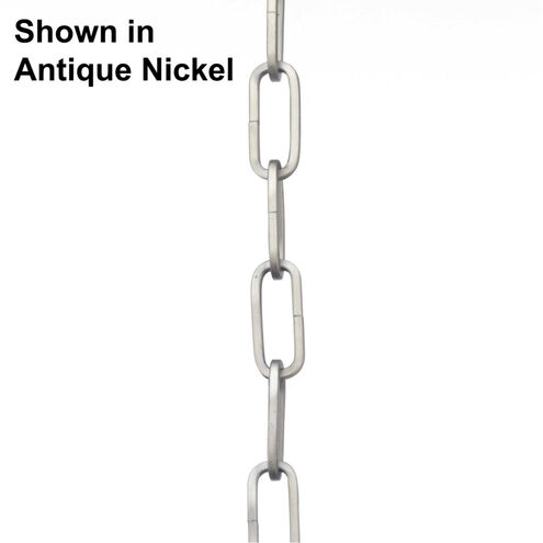 Square Profile Chain Galvanized Finish Accessory Chain, for Jeffery Alan Marks Point Dume Collection