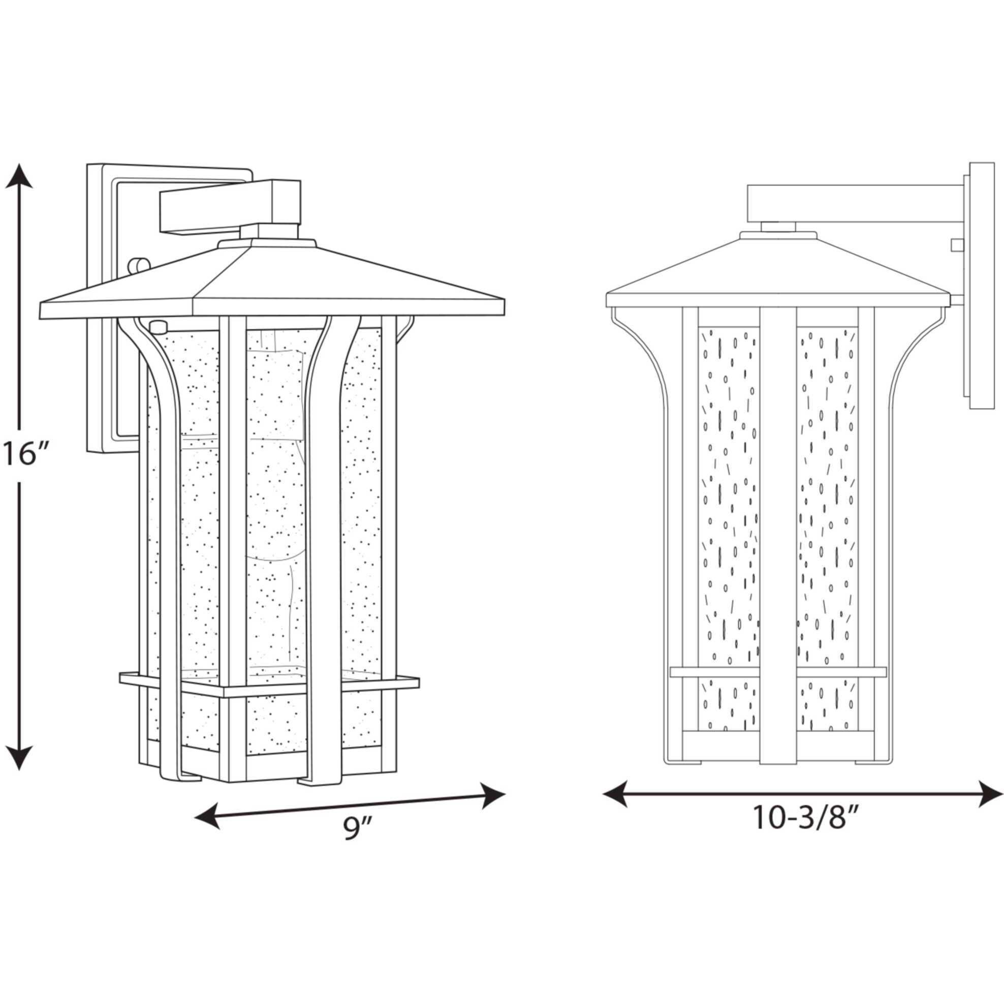Cullman 1 Light 16 inch Antique Bronze Outdoor Wall Lantern, Medium, Design Series