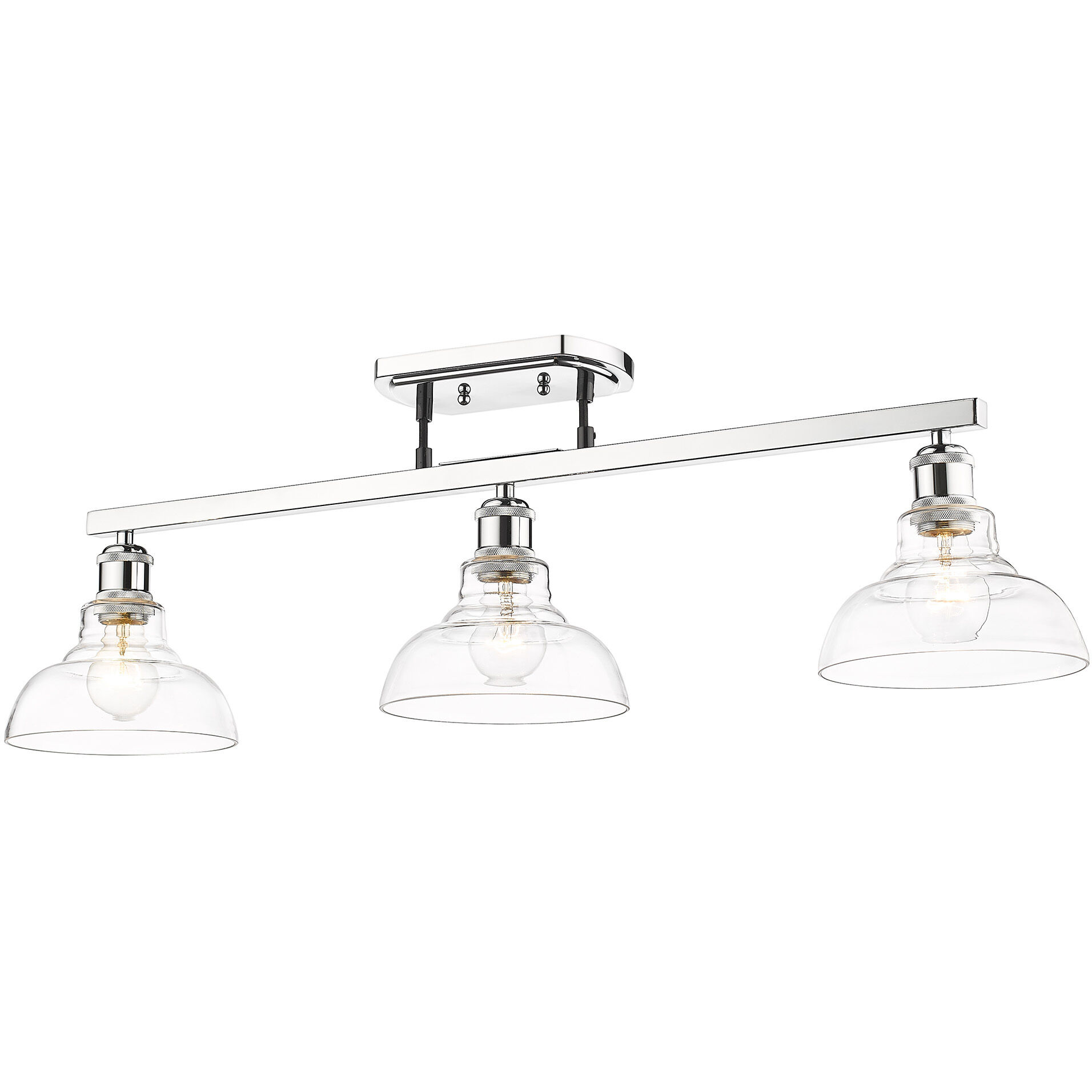 Yep Carver 3 Light 35.50 inch Semi-Flush Mount