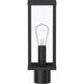 Ryle 1 Light 16 inch Matte Black Outdoor Post Mount Lantern