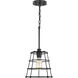 Chambers 1 Light 10 inch Matte Black Mini-Pendant Ceiling Light