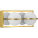 Pearl LED LED 12.05 inch Satin Brass Bath Vanity Wall Light, Progress LED