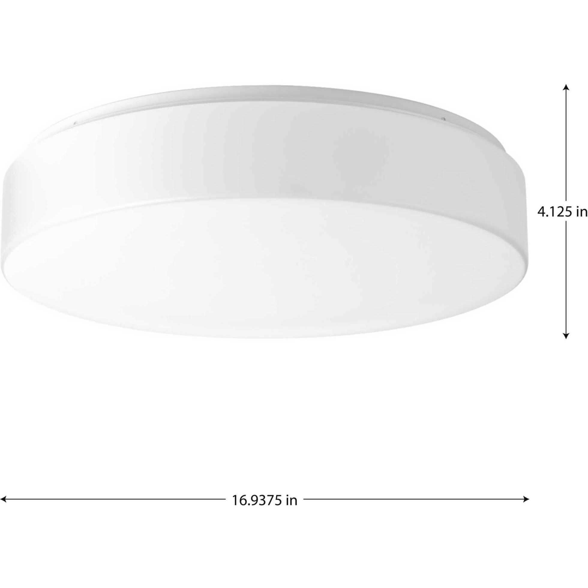 Drums And Clouds LED 16.94 inch White Flush Mount Ceiling Light, Progress LED