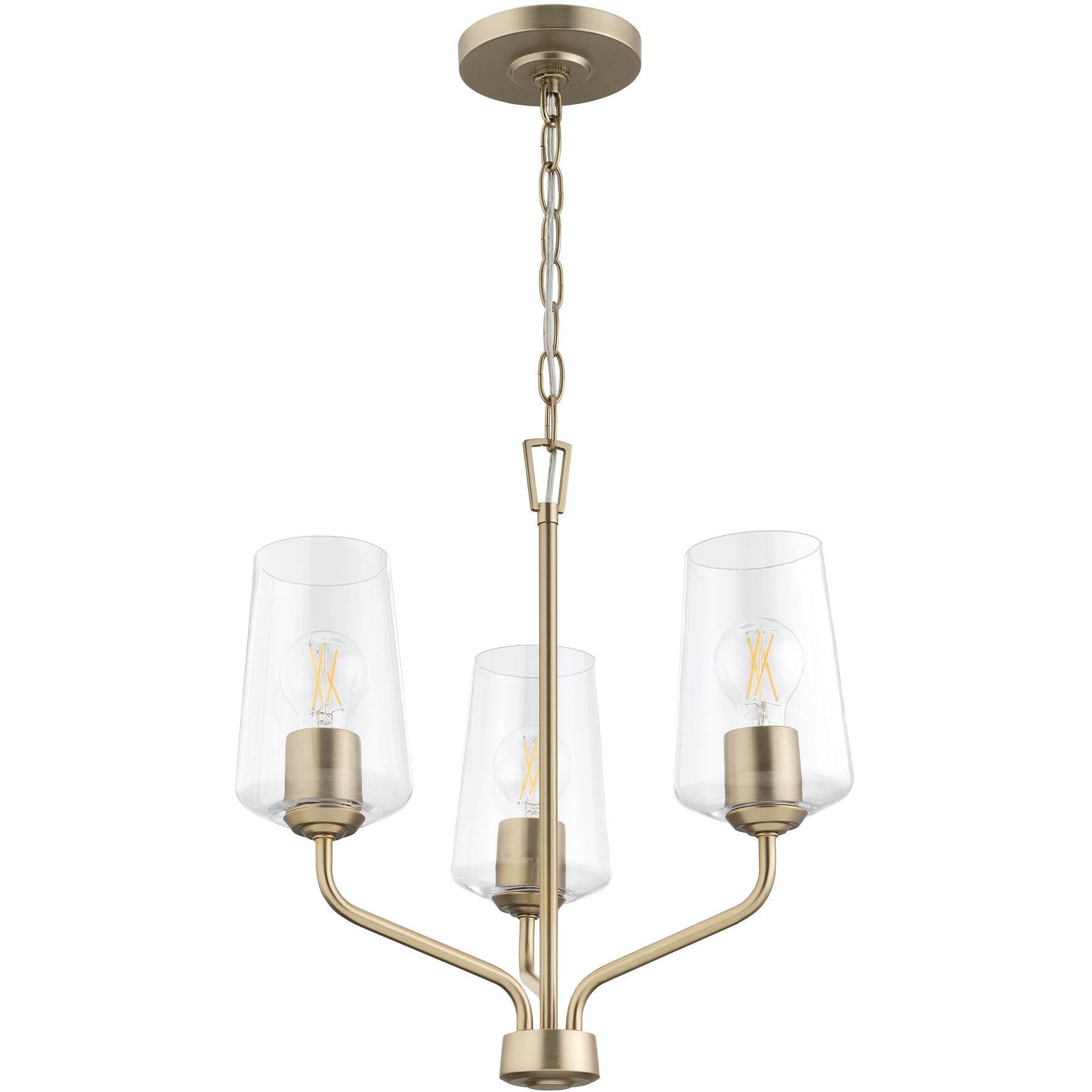 Celino 3 Light 18 inch Champagne Bronze Chandelier Ceiling Light