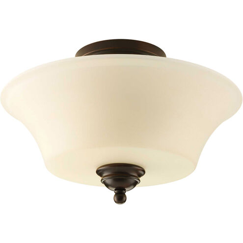 Applause 2 Light 14 inch Antique Bronze Flush Mount Ceiling Light