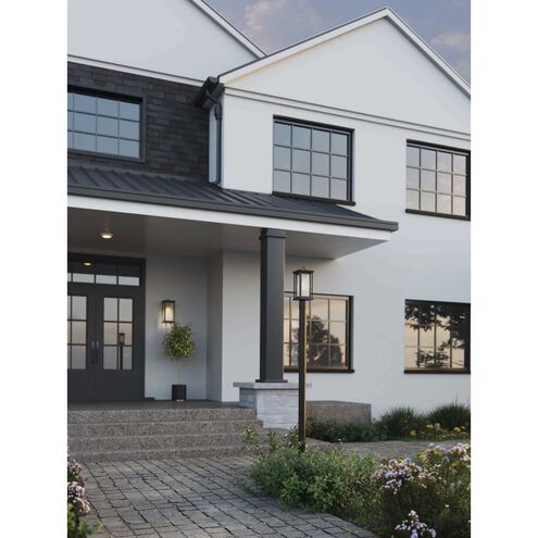 Endicott 1 Light 17.75 inch Textured Black Outdoor Post Lantern