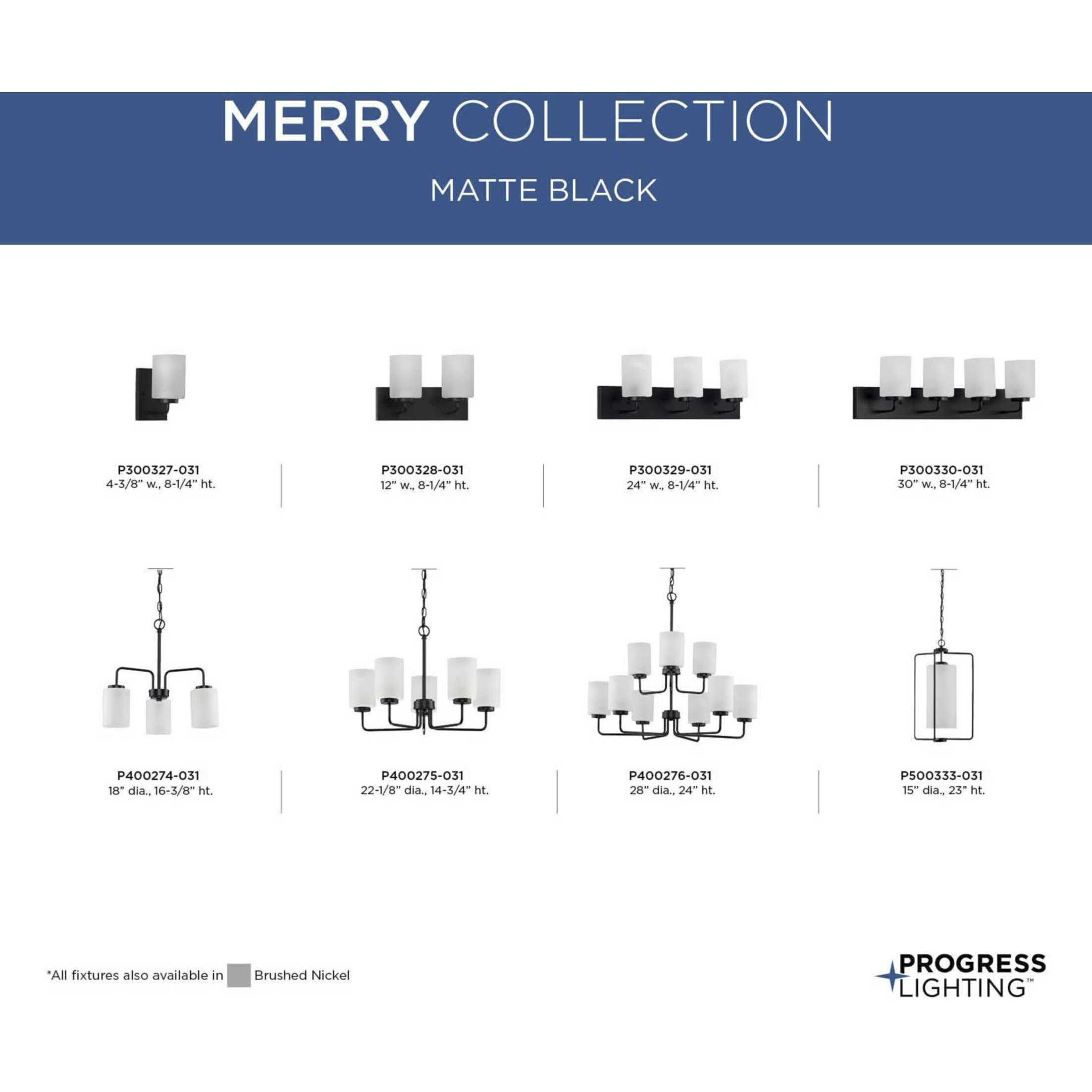 Merry 5 Light 22 inch Matte Black Chandelier Ceiling Light