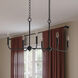Ilia 6 Light 36 inch Matte Black Island Chandelier Ceiling Light