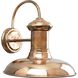 Brookside 1 Light 12 inch Cognac Outdoor Wall Lantern in Copper, Standard, Large
