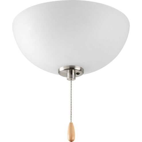 Bravo 3 Light Brushed Nickel Fan Light Kit in Etched