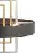 Adagio 6 Light Matte Black Pendant Ceiling Light, Design Series