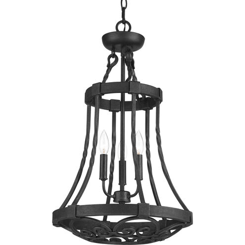 Enclave 3 Light 16 inch Gilded Iron Foyer Pendant Ceiling Light