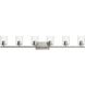 Replay 6 Light 48 inch Brushed Nickel Bath & Vanity Light Wall Light