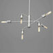 Calder 10 Light 38.5 inch Brushed Nickel Chandelier Ceiling Light, Design Series