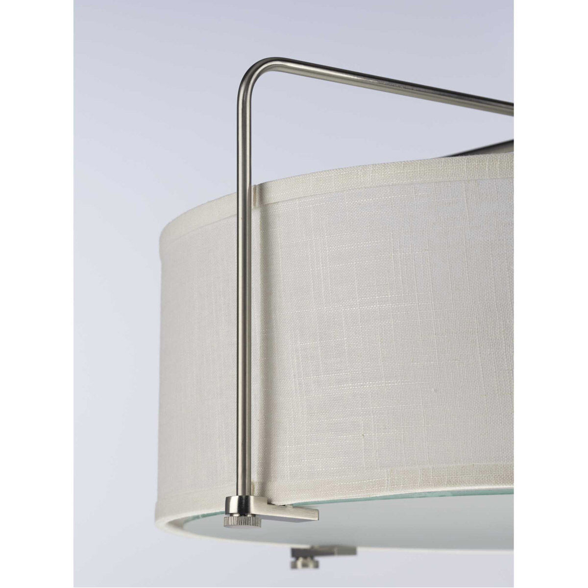 Kempsey 3 Light 22 inch Brushed Nickel Semi-Flush Mount Convertible Ceiling Light