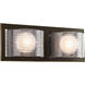 Reign 2 Light 15 inch Antique Bronze Bath Vanity Wall Light