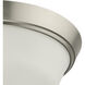 Edessa 3 Light 16 inch Brushed Nickel Flush Mount Ceiling Light