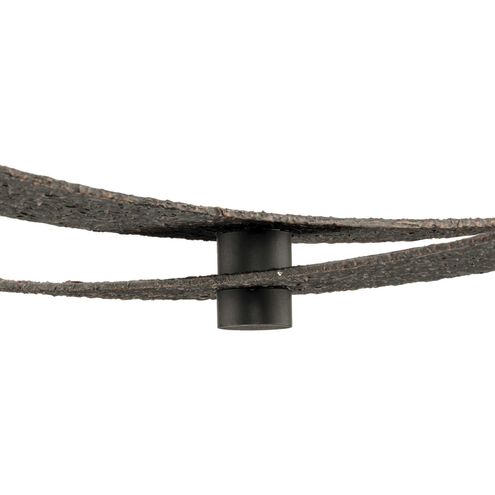 Allegheny 4 Light 24 inch Matte Black Semi-Flush Mount Ceiling Light, Design Series