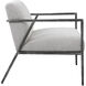 Brisbane Ivory and Warm Gray Boucle Fabric Accent Chair