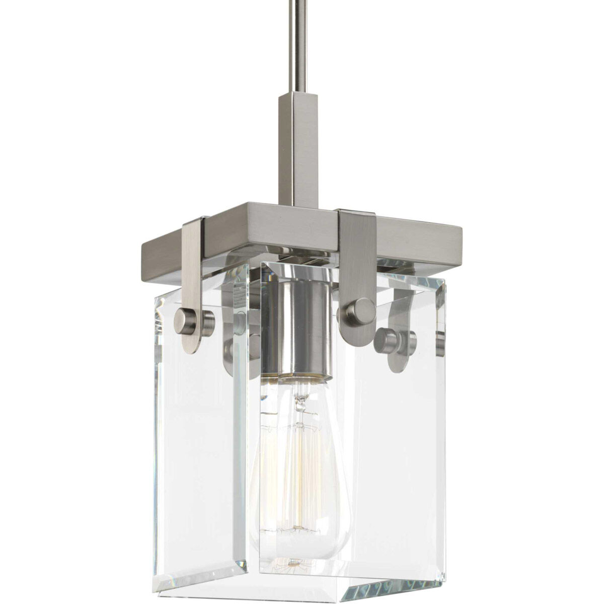 Glayse 1 Light 7 inch Brushed Nickel Mini-Pendant Ceiling Light, Design Series