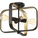 Centre 4 Light 16 inch Antique Bronze Semi-Flush Convertible Ceiling Light