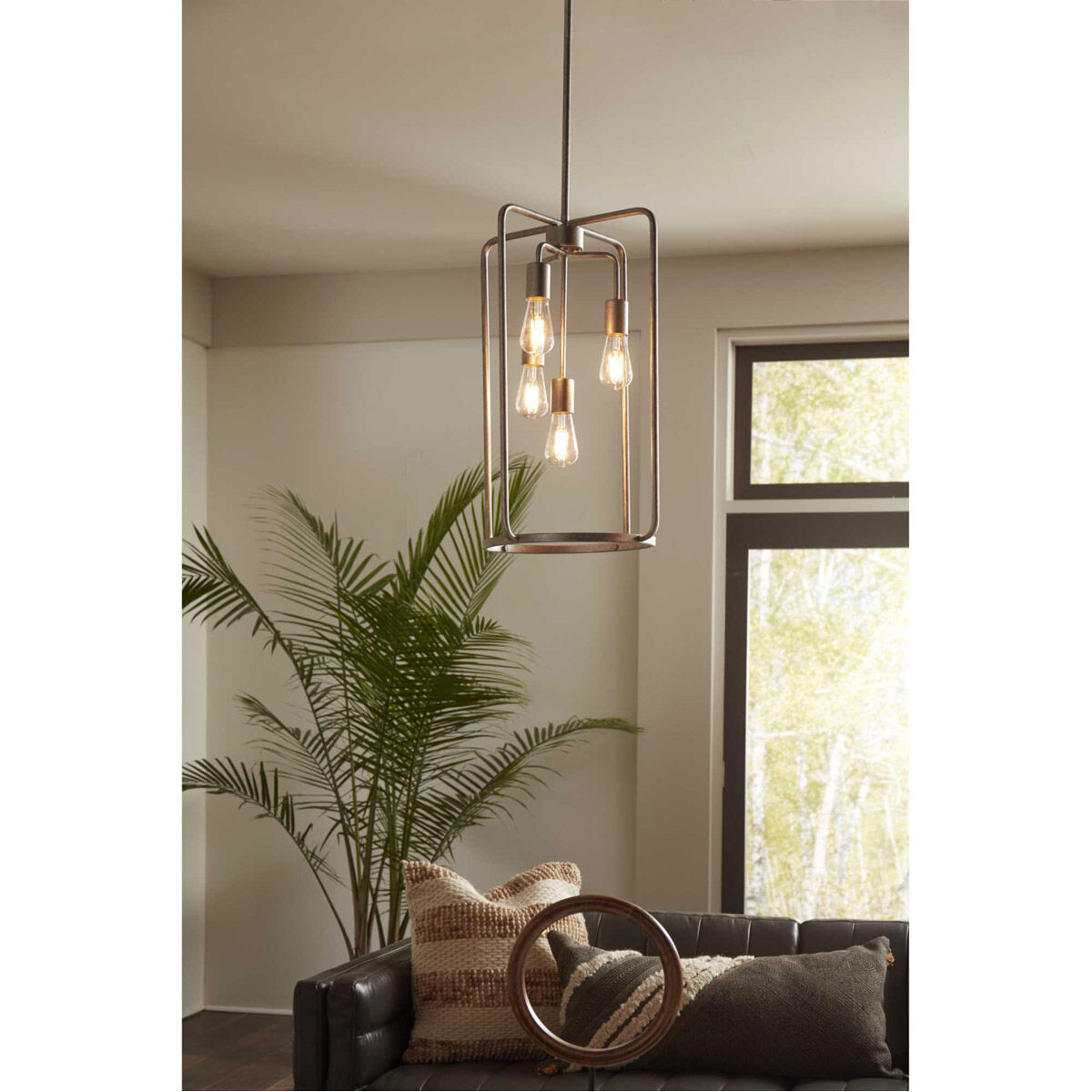 Bonn 4 Light 14.5 inch Galvanized Pendant Ceiling Light