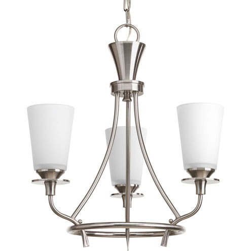 Cantata 3 Light 17 inch Brushed Nickel Chandelier Ceiling Light