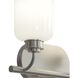 Reines 2 Light 14.75 inch Brushed Nickel Bath Vanity Wall Light