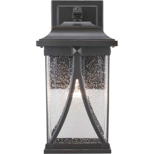 Abbott 1 Light 16 inch Antique Bronze Outdoor Wall Lantern, Medium