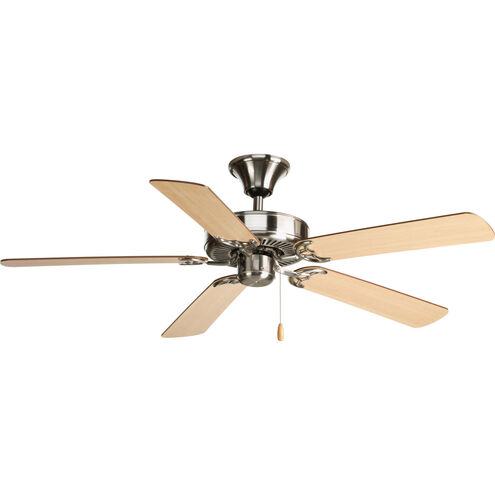 AirPro 52 inch Brushed Nickel with Cherry/Natural Cherry Blades Ceiling Fan