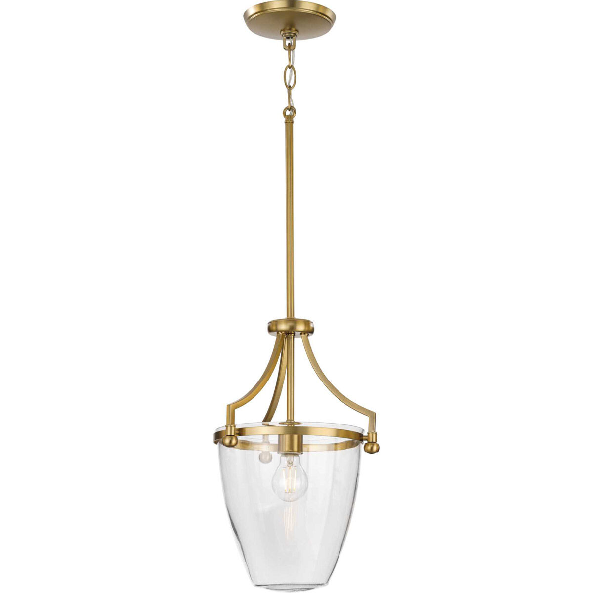 Parkhurst 1 Light 12 inch Brushed Bronze Mini Pendant Ceiling Light