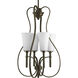 Flirt 4 Light 17 inch Antique Bronze Hall & Foyer Ceiling Light