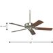 AirPro 52 inch Brushed Nickel with Cherry/Natural Cherry Blades Ceiling Fan