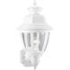 Non-Metallic 1 Light 16 inch White Outdoor Wall Lantern 