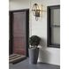Bradshaw 1 Light 24 inch Textured Black Outdoor Wall Lantern, Design Series