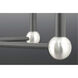 Foton 3 Light 13 inch Graphite Mini-Pendant Ceiling Light, Design Series