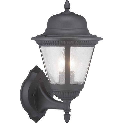 Westport 2 Light 19 inch Textured Black Outdoor Wall Lantern, Medium