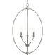 Jheni 3 Light 18 inch Brushed Nickel Foyer Pendant Ceiling Light