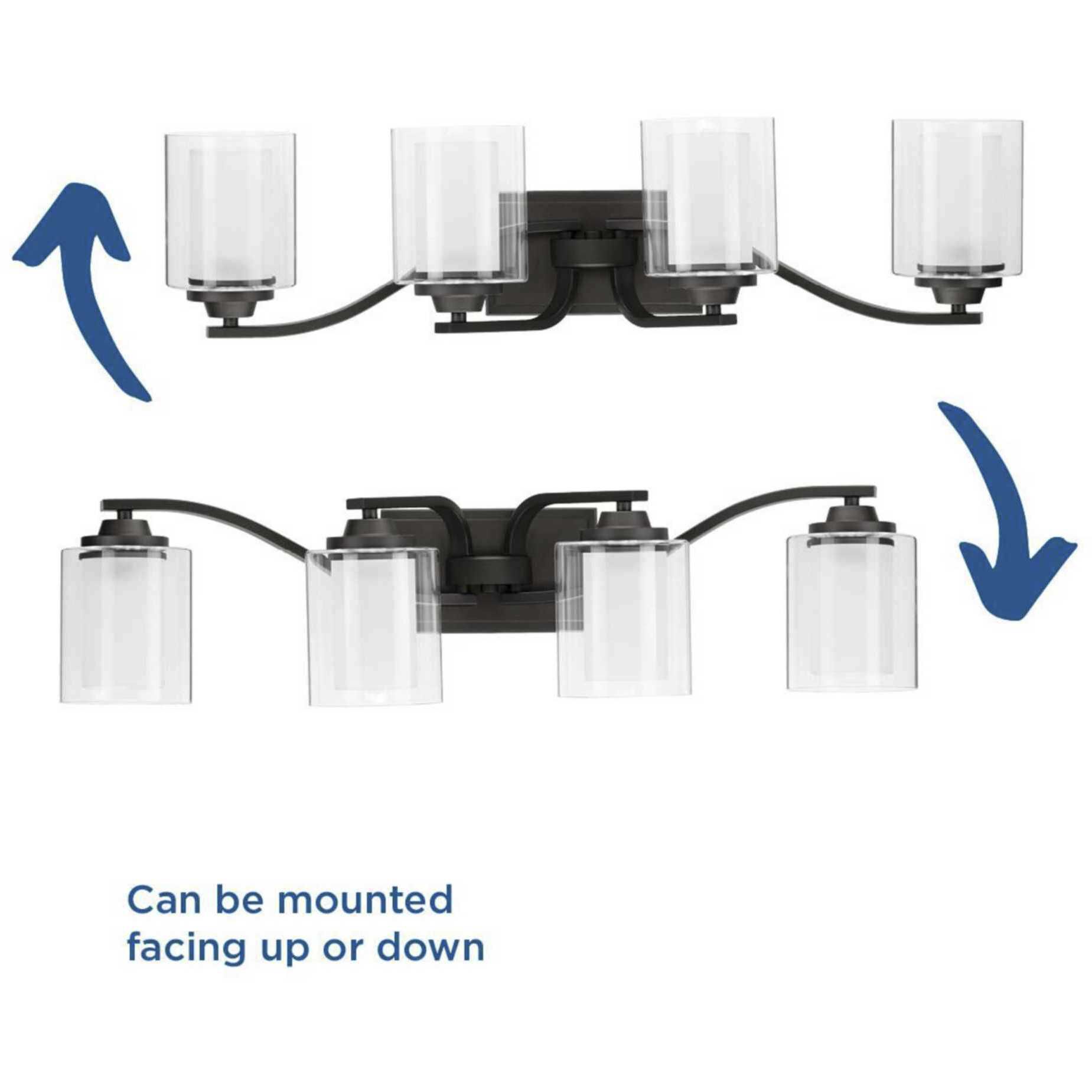 Kene 4 Light 31 inch Graphite Bath Vanity Wall Light