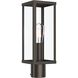 Ryle 1 Light 16 inch Antique Bronze Outdoor Post Mount Lantern