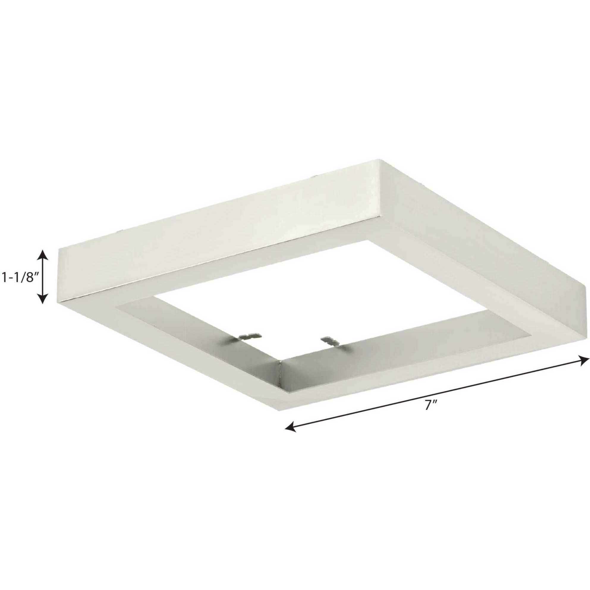 Everlume Brushed Nickel Edgelit Square Trim Ring