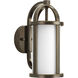 Greetings 1 Light 13 inch Antique Bronze Outdoor Wall Lantern