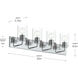 Merry 4 Light 30 inch Polished Chrome Bath Vanity Wall Light