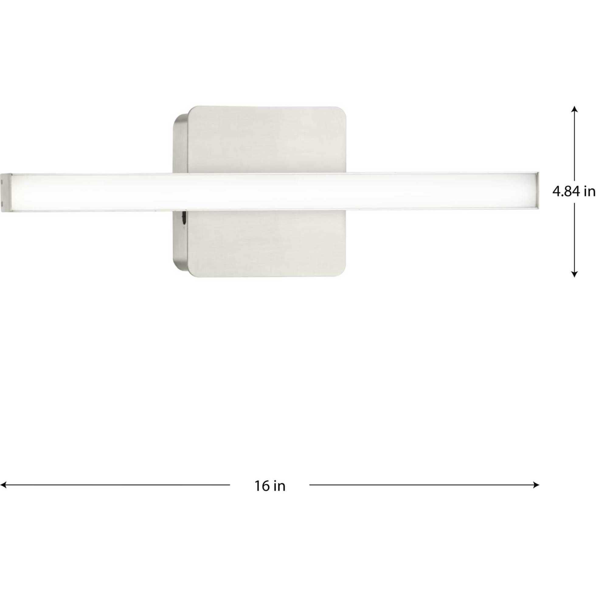 Phase 4 LED LED 16 inch Brushed Nickel Linear Vanity Light Wall Light