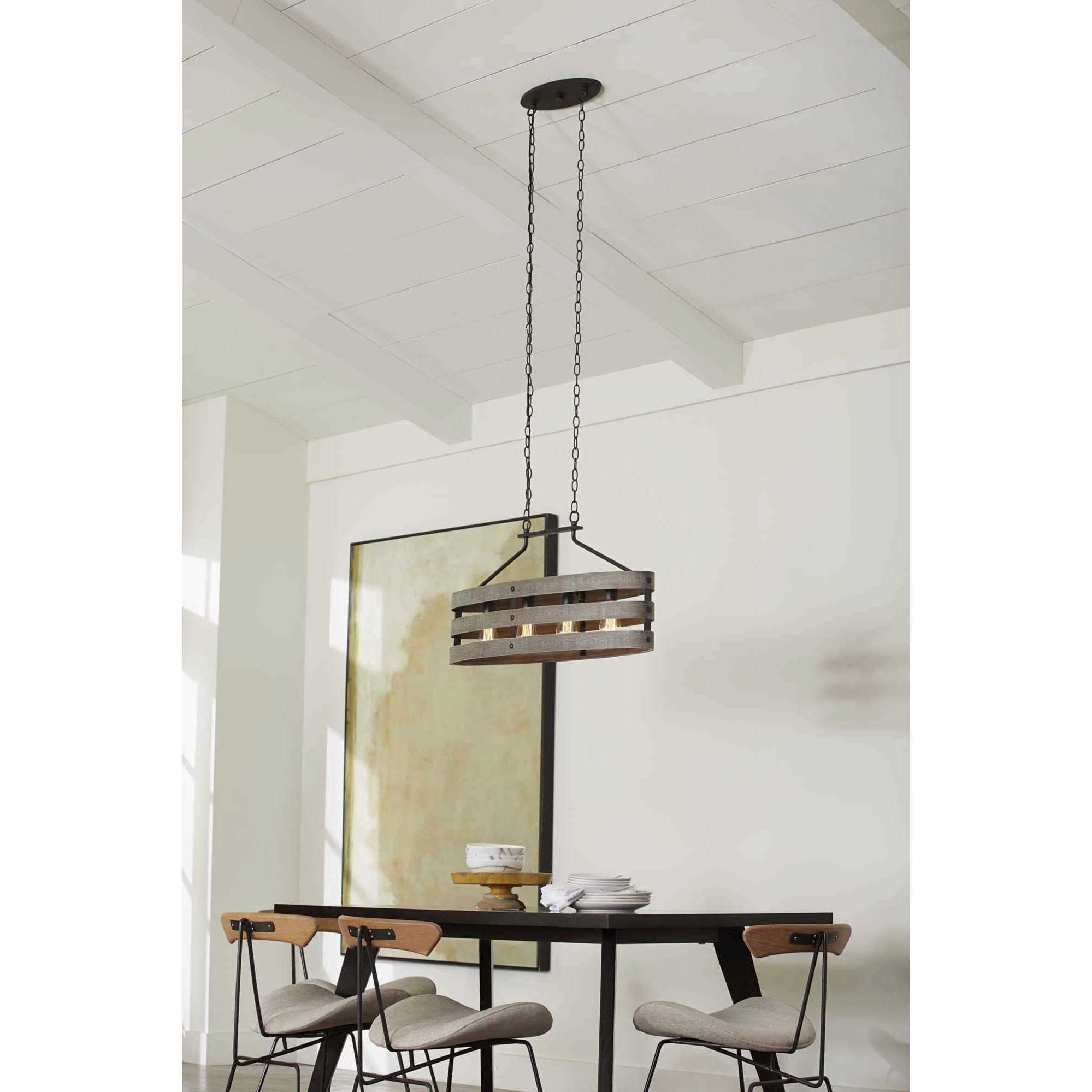 Gulliver 4 Light 39 inch Graphite Linear Chandelier Ceiling Light