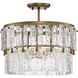 Chevall 3 Light 17 inch Gold Ombre Pendant Ceiling Light, Design Series